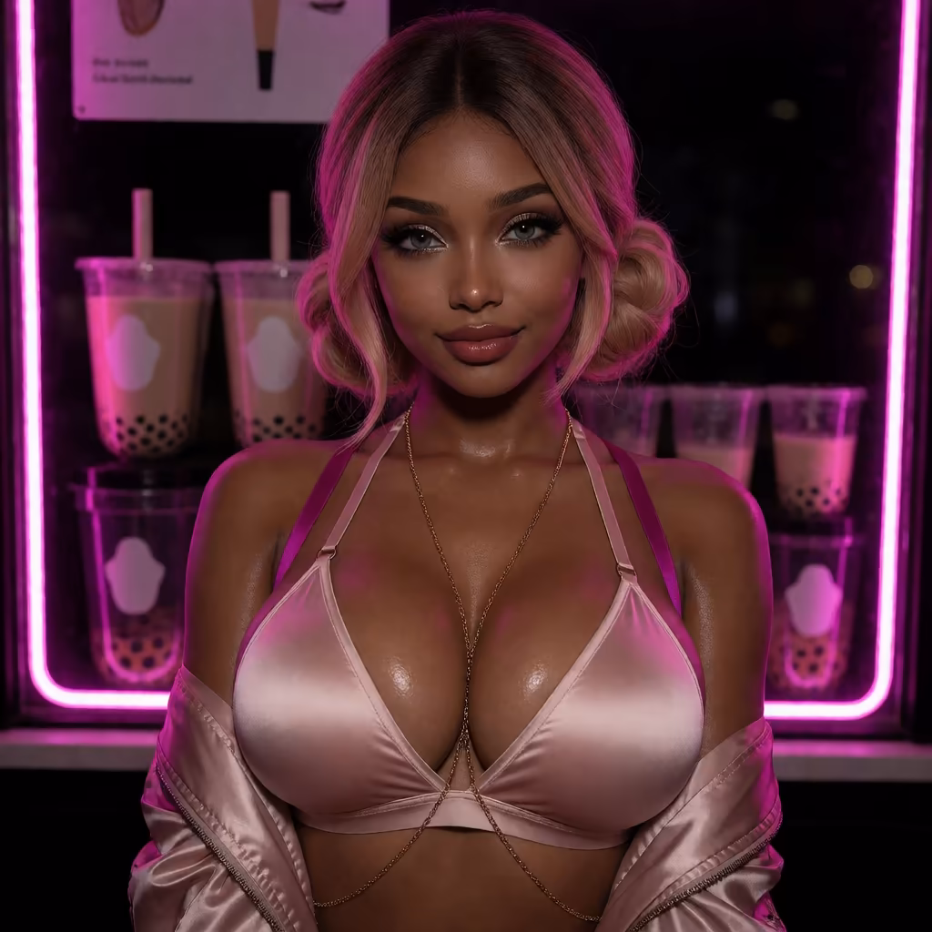 flirt chat app — Charakterporträt in einer bubbletea-Umgebung